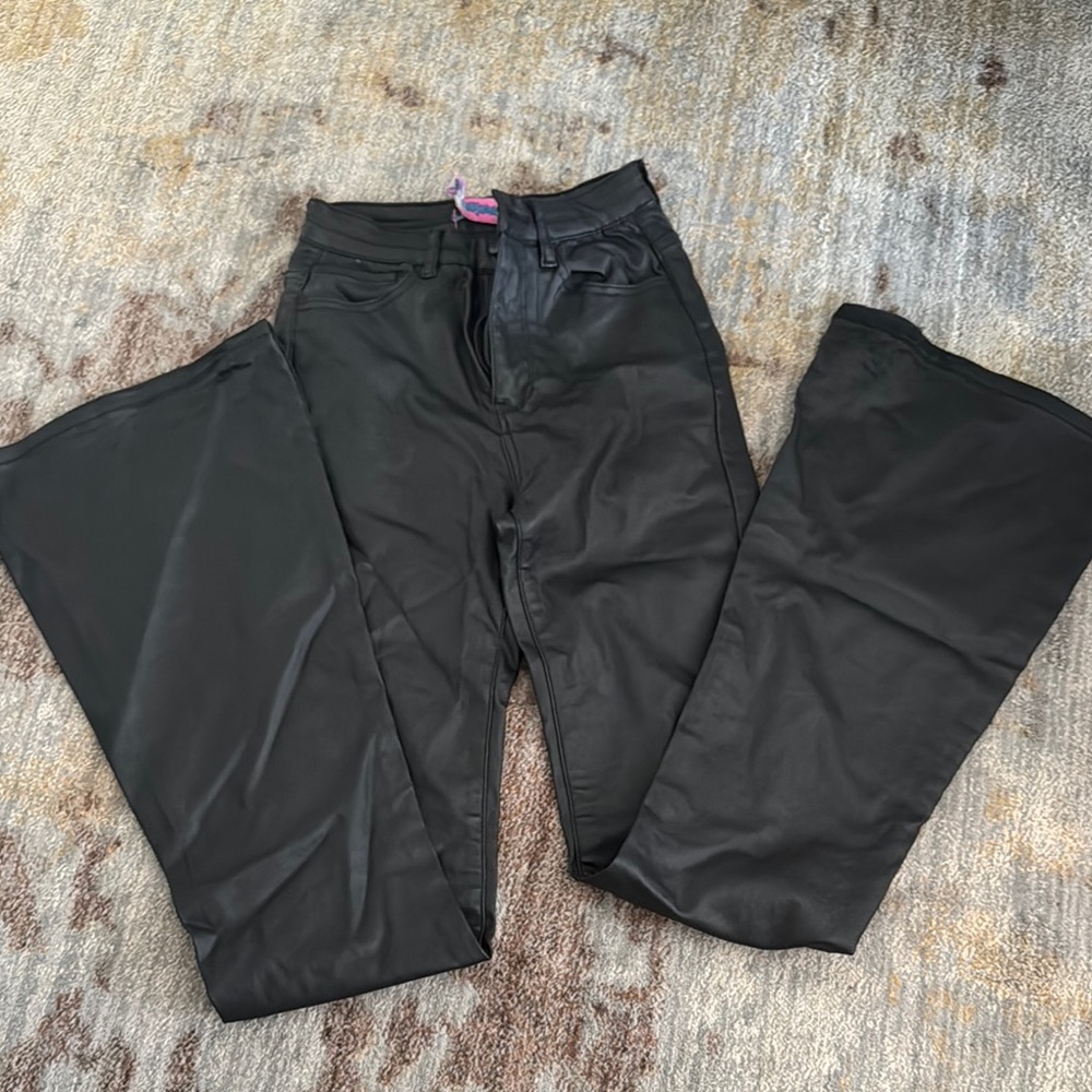 Edikted Black Flare Wide Leg Jeans